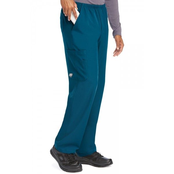 Skechers Men's Structure Elastic Waistband Zip Fly Scrub Pant - Scrubs  Direct