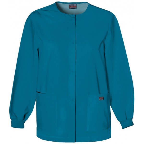 Up Jacket Front Snap Warm SIVVAN Scrubs for Women