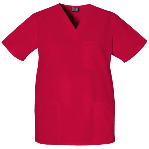 Cherokee WorkWear Originals Unisex V-Neck 3-Pocket Solid Scrub Top - Scrubs  Direct