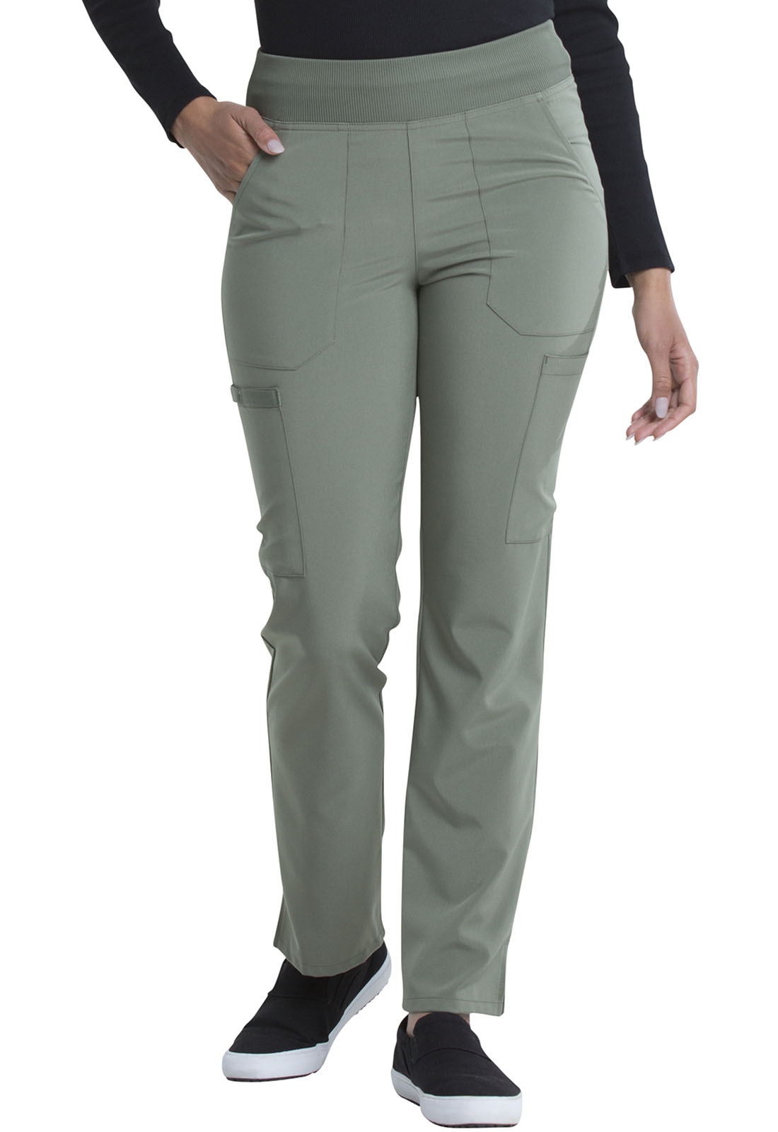 EDS Essentials by Dickies Women's Pull-on Cargo Scrub Pants - Scrubs Direct