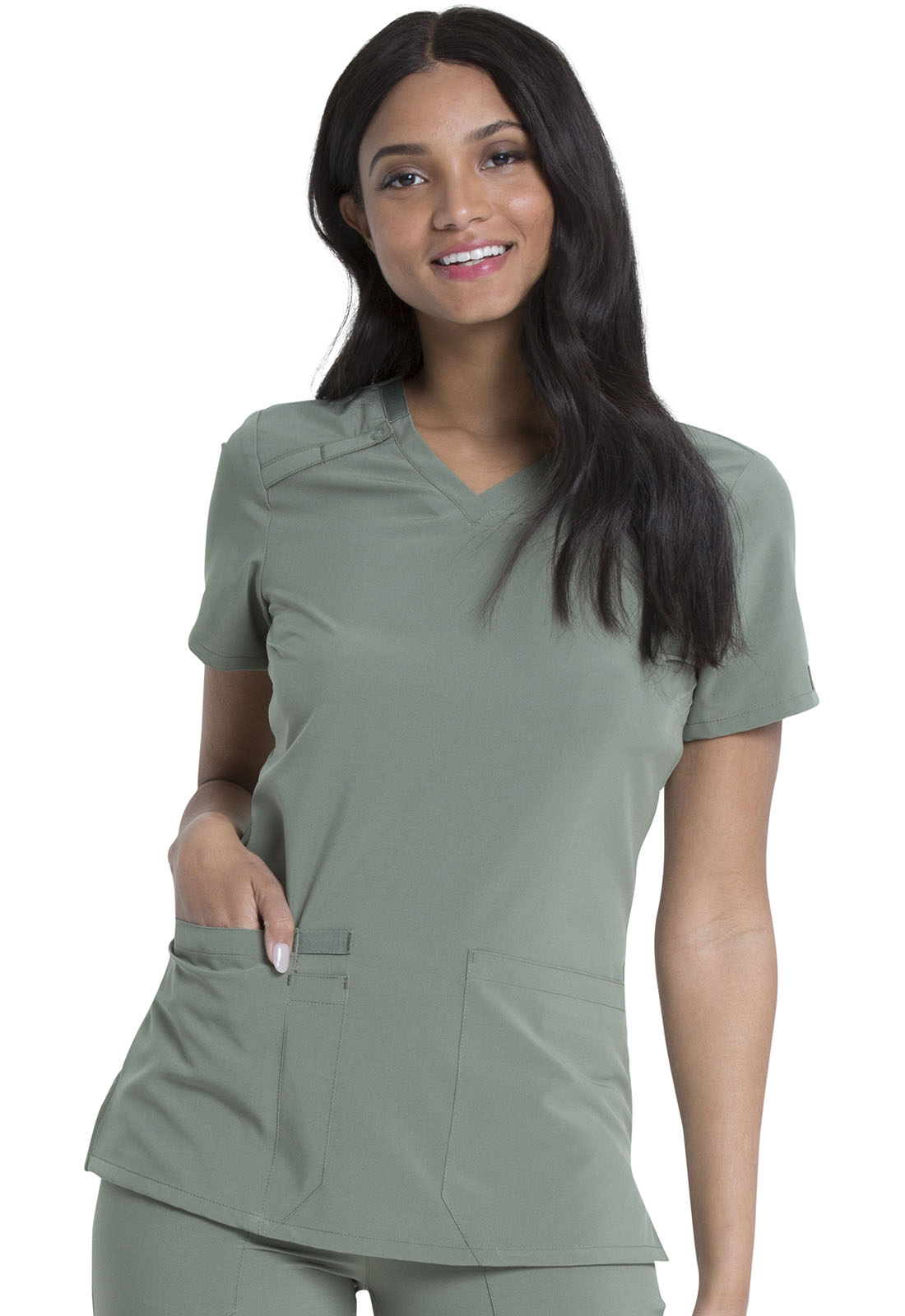 perler Underholde Skru ned EDS Essentials by Dickies Women's V-Neck Scrub Top - Scrubs Direct