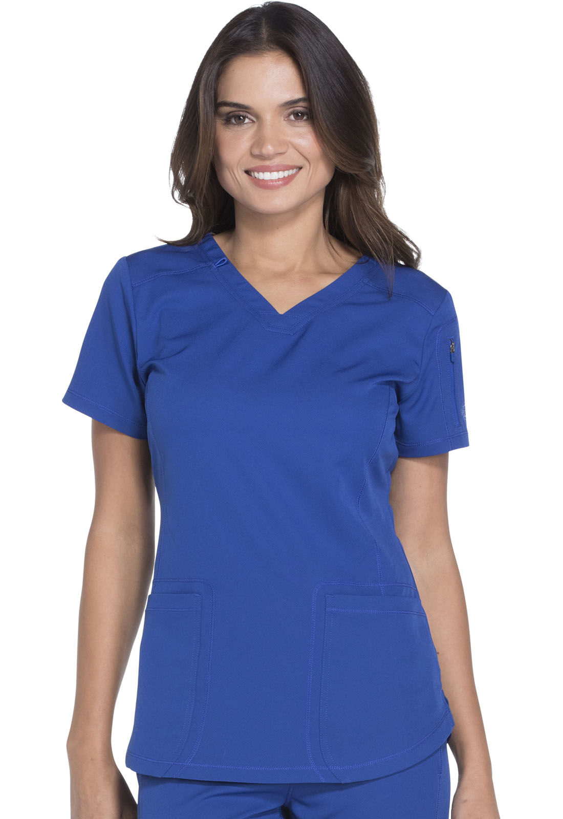 Dynamix by Dickies Women's 3 Pocket Curved Hemline Scrub Top - Scrubs ...