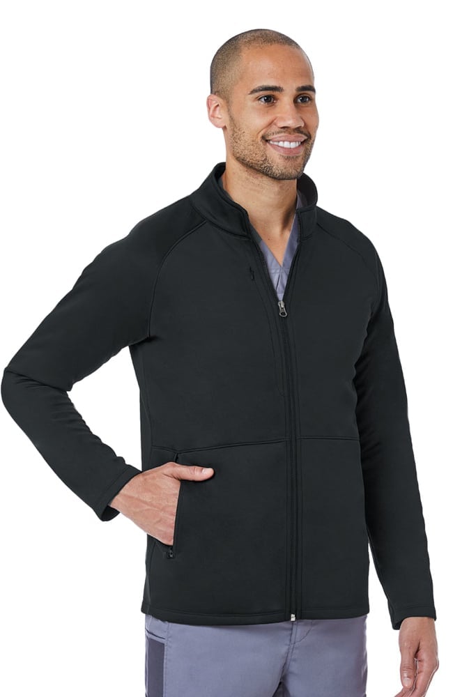 Blaze by Maevn Men's Warm-Up Bonded Fleece Jacket - Scrubs Direct