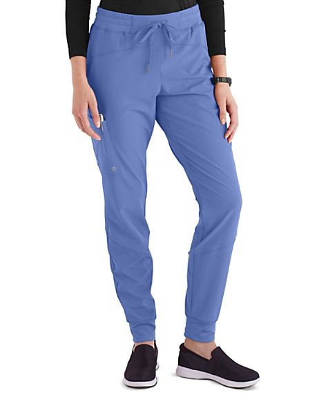 Barco One 3-Pockets Low Rise Perforated Women's Jogger Pants - Scrubs Direct