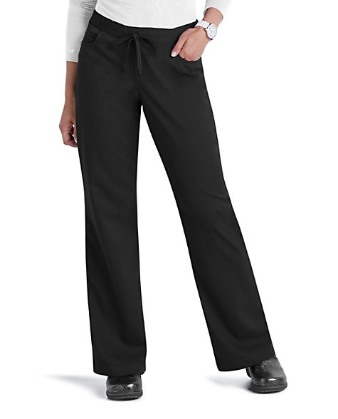 Soft regular-fit cotton stretch lounge pants with concealed drawstring