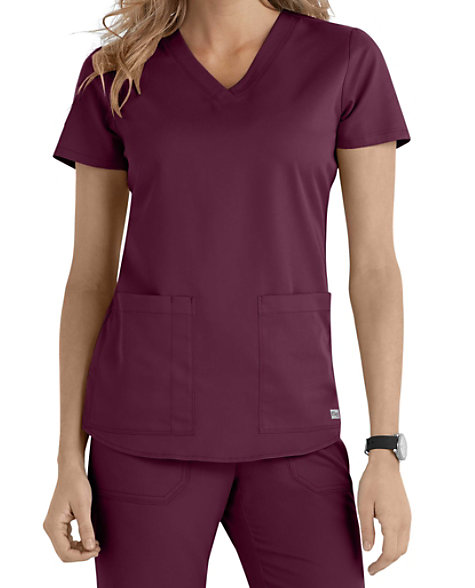 Grey’s Anatomy™ Women's Collection 2 Pocket V-Neck Scrub Top - Scrubs ...