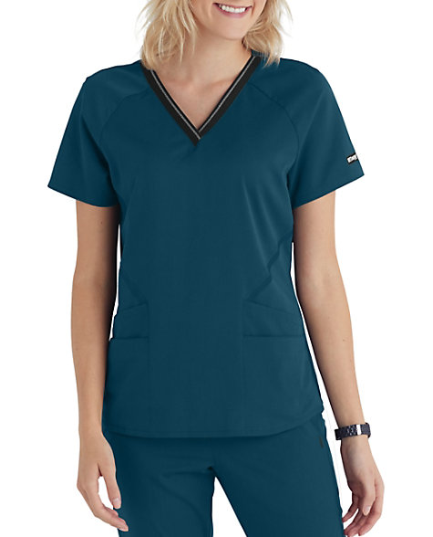 Grey S Anatomy Women S Impact 4 Pocket V Neck Scrub Top