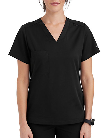 Grey’s Anatomy™ Women's Spandex Stretch V-Neck Tuck-In Scrub Top ...