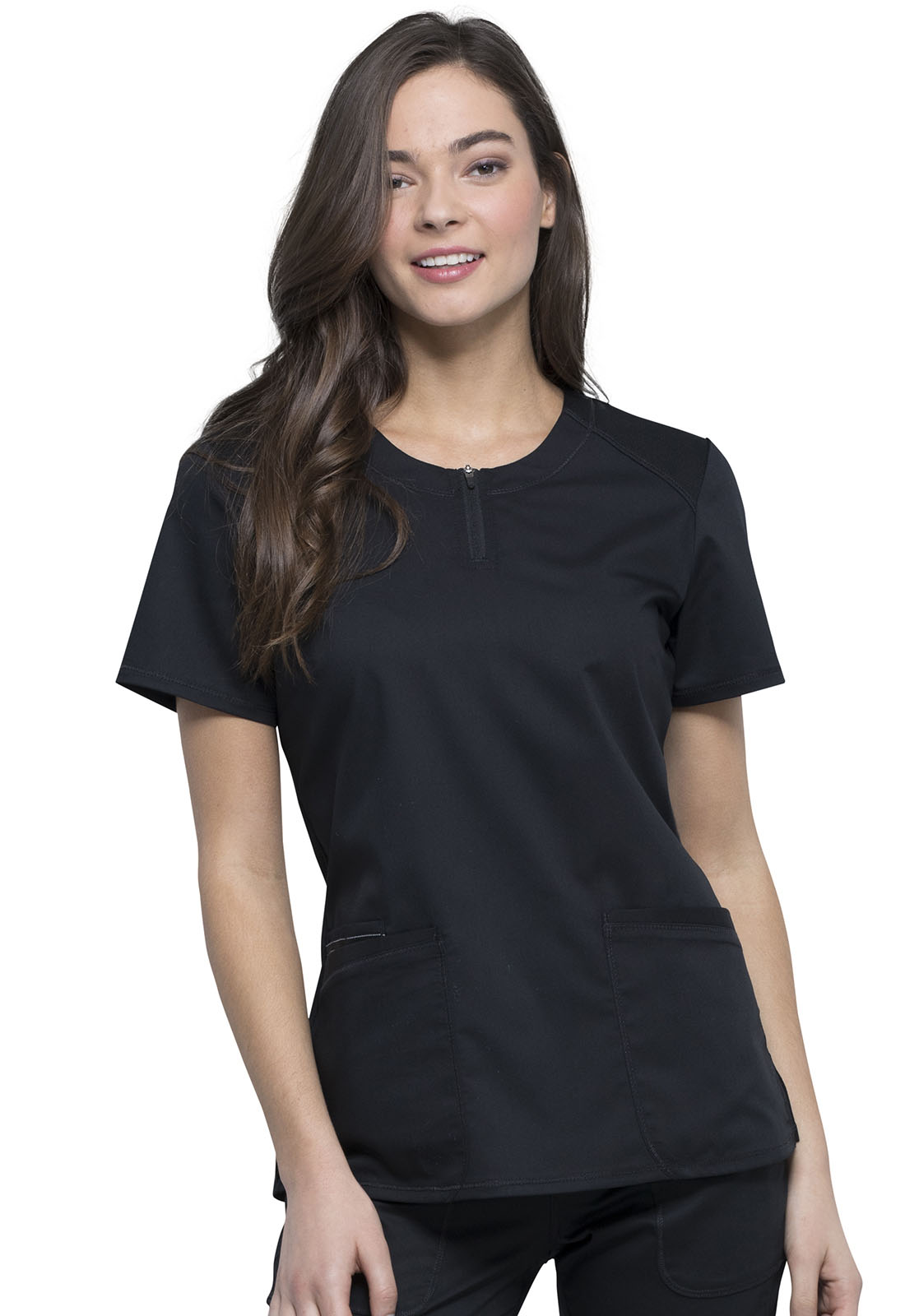 Revolution by Cherokee Women's Zip Neck Scrub Top - Scrubs Direct