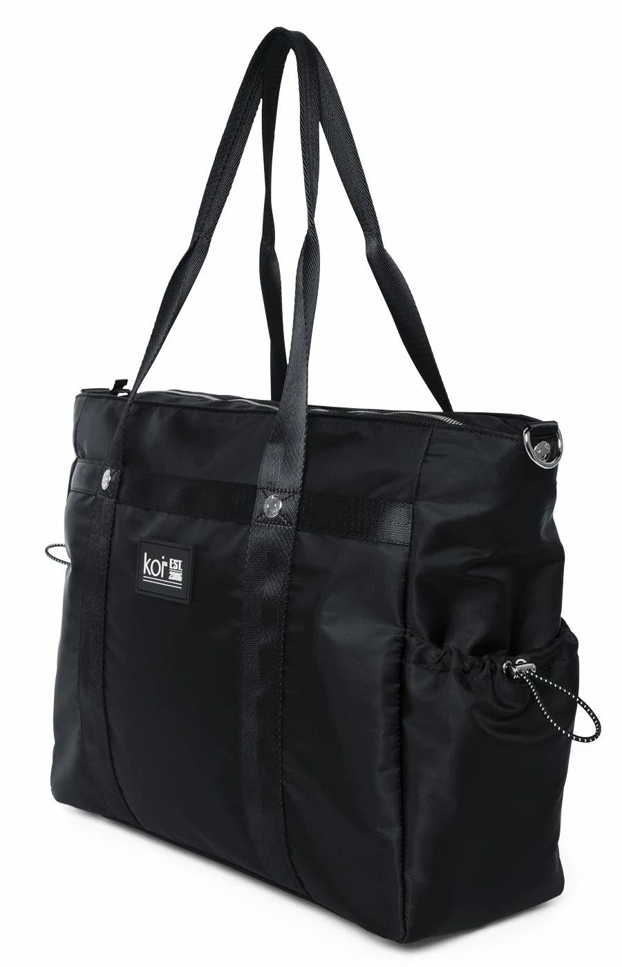 Koi All You Can Fit Tote Black - Scrubs Direct